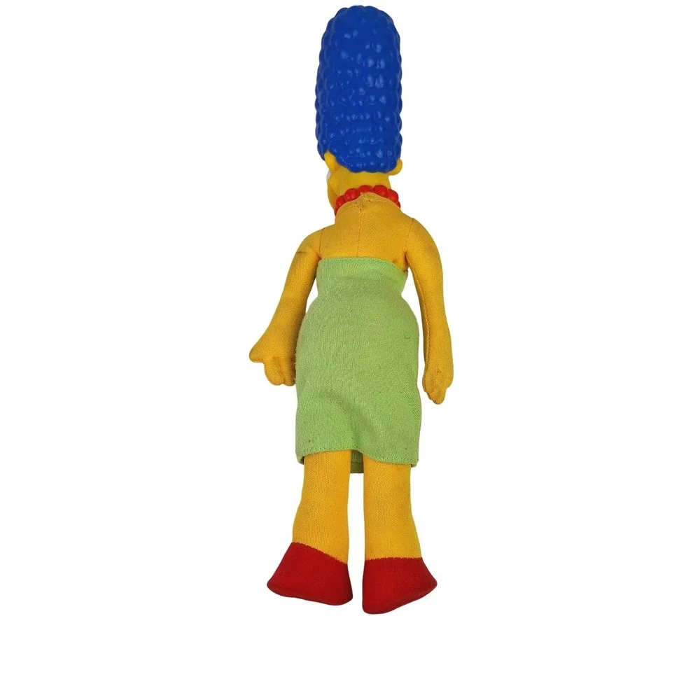 Vintage The Simpsons Plush Vinyl Head Figure Lot Homer Marge Lisa‎ Bart 4pc Set